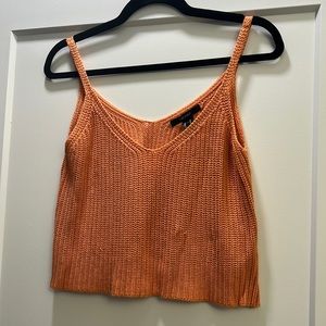 Forever 21 orange summer crop tank top